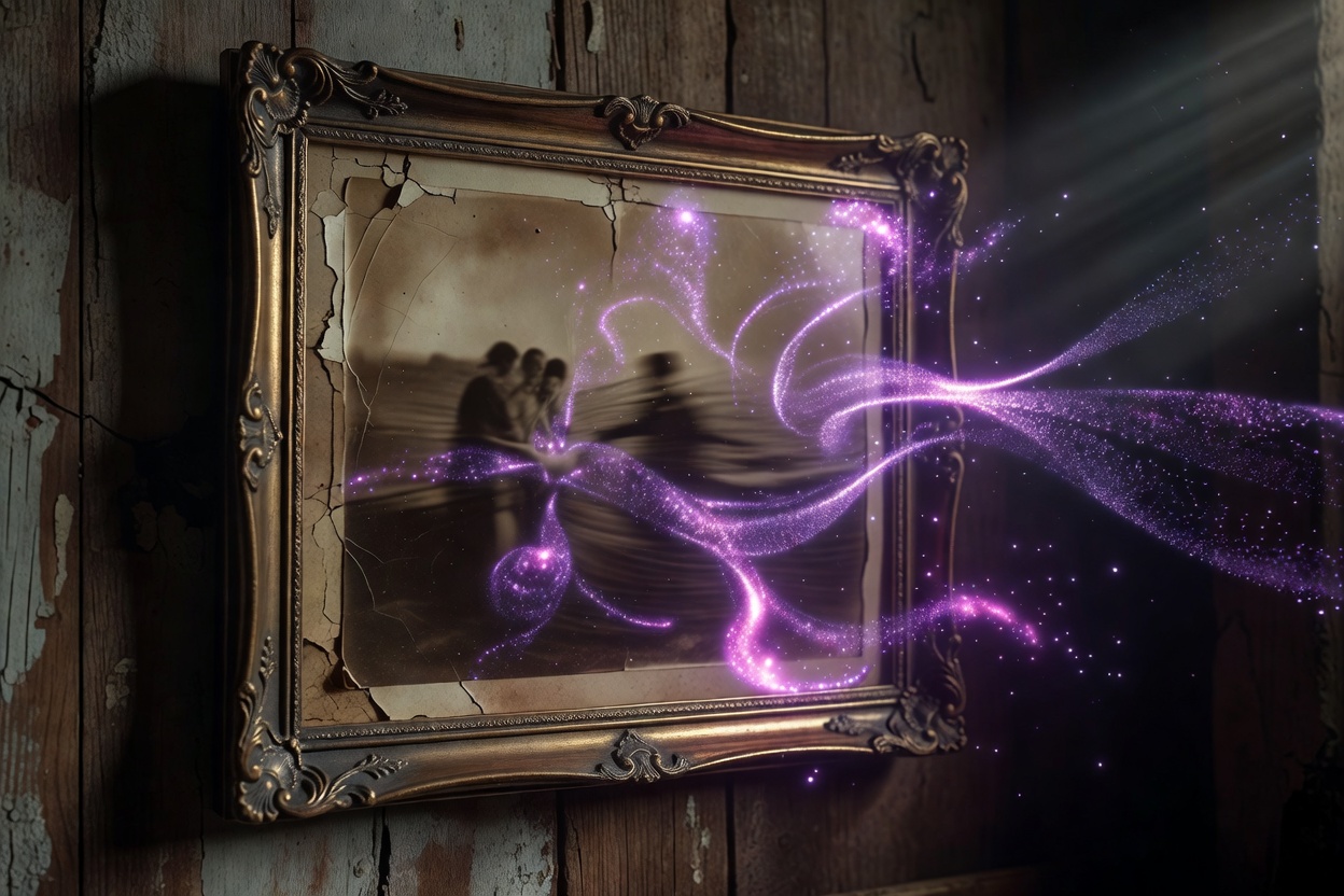 A photo coming to life as an AI video